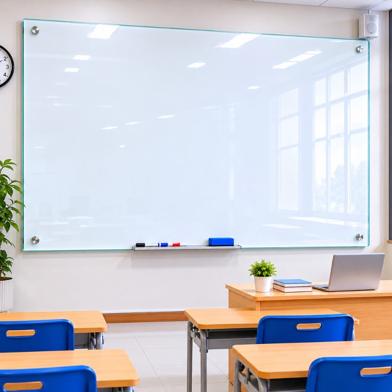 Bảng kính trắng từ tính cường lực siêu bền giá tốt 11 Bảng kính trắng từ tính dành cho lớp học hiện đại, hỗ trợ trình bày nội dung rõ nét, dễ quan sát và giúp không gian học tập trở nên chuyên nghiệp hơn nhiều.
