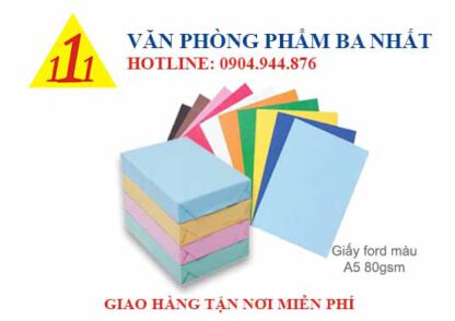 giấy ford, giấy for, giấy ford màu a5 70, giấy ford a5 70gsm