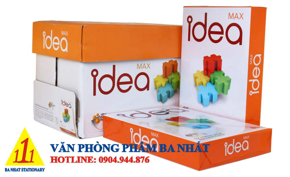 Giấy IDEA A4 70gsm - Sản phẩm giấy in cao cấp đáng tin cậy nhập từ Thái Lan