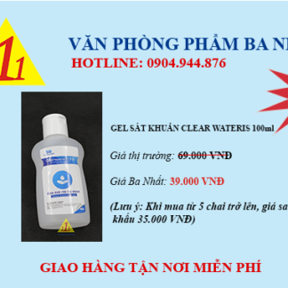 Gel rửa tay Clearwateris 100ml