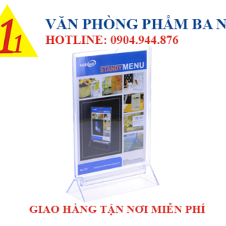 Khay menu A6, chân gắn menu nhựa trong, khay menu mica a6, khay menu a6, khay menu đựng thực đơn, khay đựng menu, mua khay menu mica a6, khay để menu, giá đứng để menu, bảng nhựa để menu, bảng menu mica trong, khay mica menu