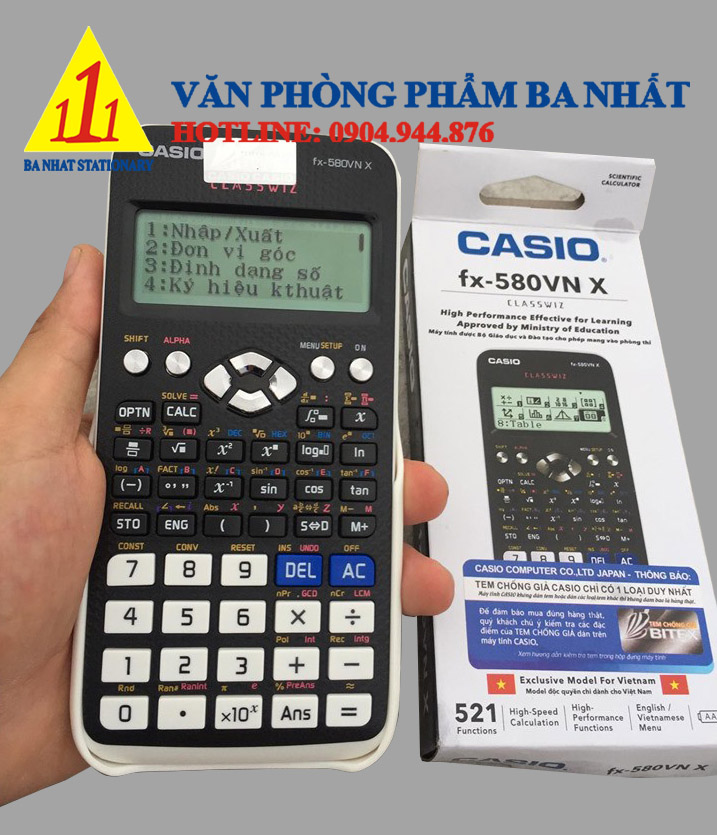 may tinh casio FX-580VN X