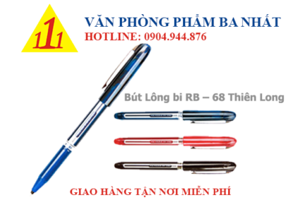 Bút Lông bi, bút bi lông, Bút Lông bi RB-68 Thiên Long, viết lông bi RB-68, RB-68