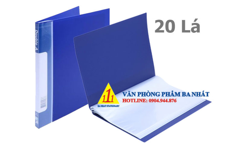 Bìa nhựa 20 lá Double A