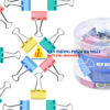 kẹp bướm màu, kẹp bướm nhỏ màu, kẹp bướm 19mm, kẹp giấy 19mm màu, kẹp bướm 19mm thiên long, kẹp bướm kẹp giấy, kẹp bướm 4 màu thiên long, kẹp bướm 19mm nhiều màu