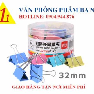 kẹp bướm màu, kẹp bướm lớn màu, kẹp bướm 32mm, kẹp giấy 32mm màu, kẹp bướm 32mm thiên long, kẹp bướm kẹp giấy, kẹp bướm 4 màu thiên long, kẹp bướm 32mm nhiều màu