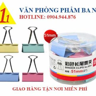 kẹp bướm màu, kẹp bướm lớn màu, kẹp bướm 51mm, kẹp giấy 51mm màu, kẹp bướm 51mm thiên long, kẹp bướm kẹp giấy, kẹp bướm 4 màu thiên long, kẹp bướm 51mm nhiều màu
