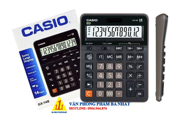 casio, CASIO GX-14B, máy tính Casio GX-14B, máy tính kế toán Casio GX-14B, máy tính cá nhân Casio GX-14B, máy tính tính tiền Casio GX-14B, máy tính Casio GX-14B tem bitex, máy tính Casio GX-14B chính hãng