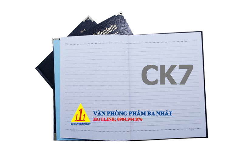 Sổ tay bìa da CK7 dày