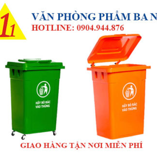 thùng rác nhựa 90 lít, thùng rác nắp kín, Thùng rác lớn 90L nắp đậy, thùng đựng rác nắp đậy 90l, thùng rác nhựa 90l có bánh xe, thùng rác loại lớn có bánh xe, thùng rác nắp kín công cộng, thùng rác công cộng 90L