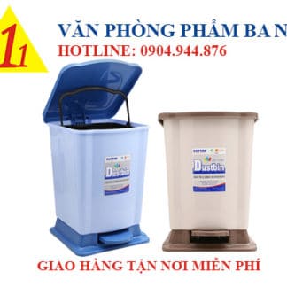thùng rác duy tân, thùng rác đạp trung Duy Tân, thùng rác đạp chân Duy Tân, thùng rác Duy Tân No.740, thùng rác cỡ trung, thùng rác vừa, thùng rác nhựa đạp chân