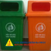 thùng rác nhựa 95 lít, thùng rác nắp hở, Thùng rác lớn 95L nắp hỡ, thùng đựng rác nắp hở 95l, thùng rác nhựa 95l có đế, thùng rác loại lớn không đế, thùng rác nắp hở công cộng