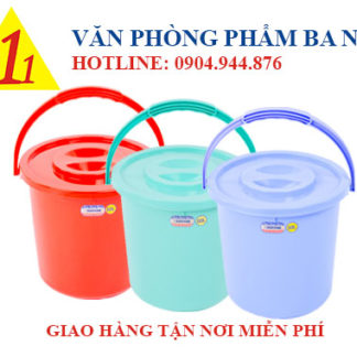 xô 10 lít Duy Tân có nắp, xô nhựa Duy Tân nhỏ, xô đựng nước Duy Tân 10L, xô nhựa nhỏ 10L Duy Tân, xô 10 lít, xô nước 10L