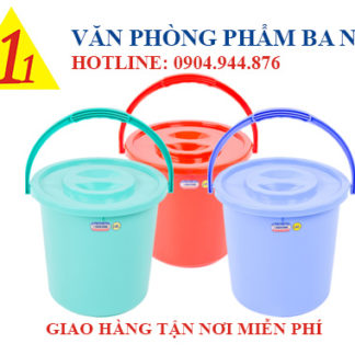 xô 14 lít Duy Tân có nắp, xô nhựa Duy Tân nhỏ, xô đựng nước Duy Tân 14L, xô nhựa nhỏ 14L Duy Tân, xô 14 lít, xô nước 14L , xô nhựa Duy Tân No.H065