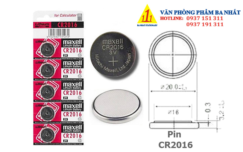 Pin Cr2016 Maxell chính hãng