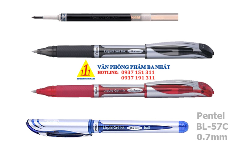 bút gel, bút bi nước, bút gel pentel BL 57C