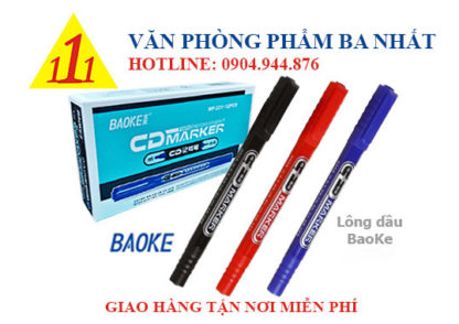 Baoke mp211, bút lông dầu 2 đầu nhỏ, bút lông dầu Baoke MP211