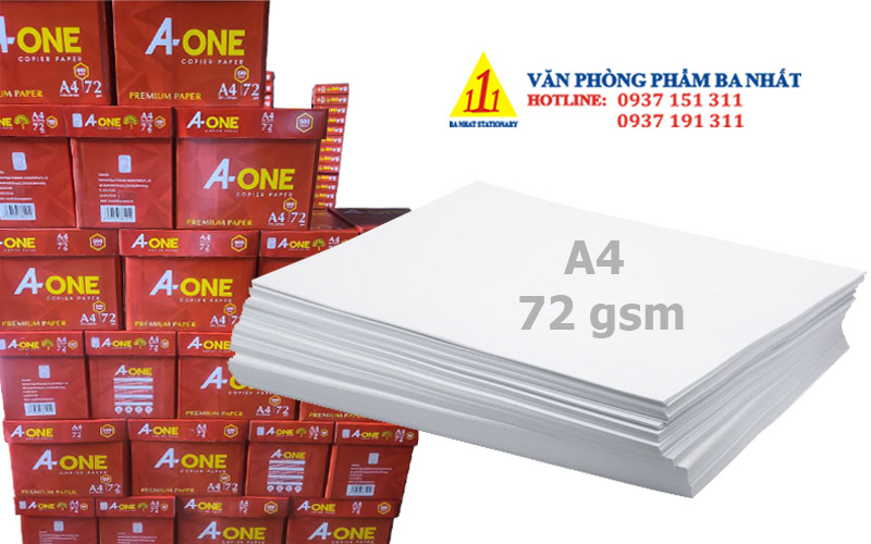 Giấy in A4 A-one 72gsm