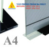 kệ mica a4 chữ T, kệ menu mica, khay menu mica A4 đứng chữ T, bảng menu đứng chữ T