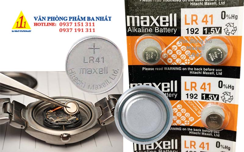 Pin đồng hồ LR41 Maxell chính hãng
