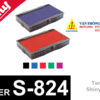 Tampon mộc dấu shiny s-824, khay mực dấu shiny, khay mực shiny S824