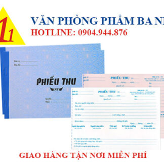 Phiếu thu, phiếu thu tiền, phiếu thu 2 liên