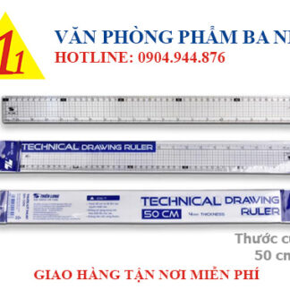 thước kỹ thuật Thiên long SR026, thước cứng 50cm, thước thiên long 50cm