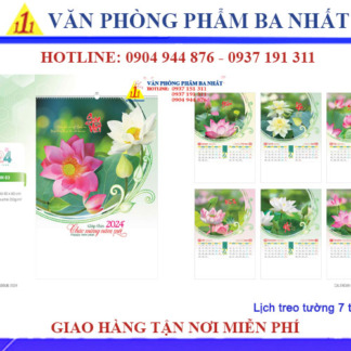 mẫu lịch treo tường 7 tờ lò xo
