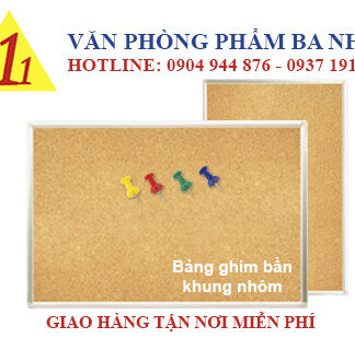 bảng ghim bần treo tường khung nhôm, bảng ghim lie bần khung nhôm