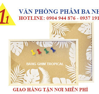 bảng ghim bần trang trí tropical