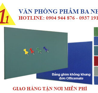 bảng ghim không khung đơn officemate, bảng ghim không khung treo tường