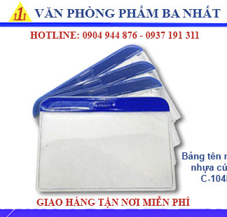 bảng tên nhựa cứng ngang C-104H giá rẻ