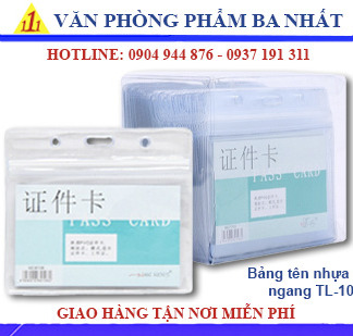 bảng tên nhựa dẻo ngang TL-108