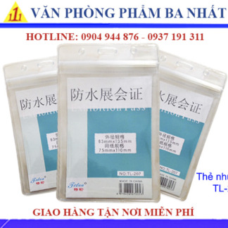 bàng tên nhựa dẻo đứng tl-207, bao đựng thẻ dọc