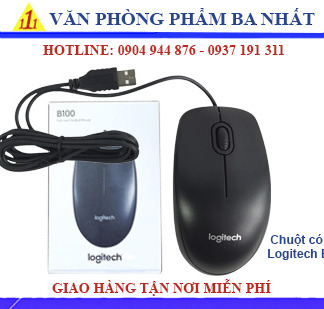 logitech b100, chuột có dây logitech b100