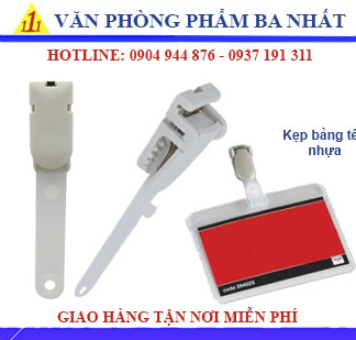kẹp bảng tên nhựa