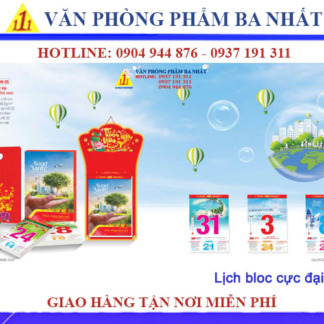 Mẫu lịch bloc cực đại 25x35 cm