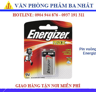 pin vuông, pin vuông 9v energizer, pin 9v energizer