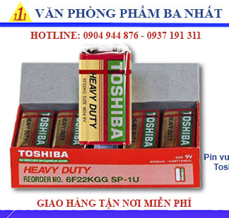 pin vuông, pin vuông 9v toshiba, pin 9v toshiba