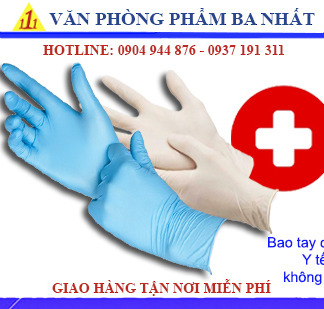 bao tay y tế cao su không bột