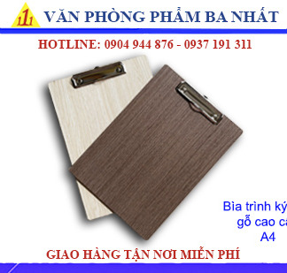 bìa trình ký đơn gỗ cao cấp