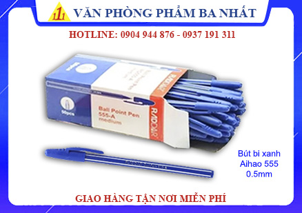 bút bi Aihao 555, bút bi xanh