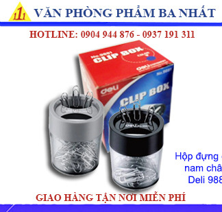 Hộp đựng ghim nam châm Deli 9881