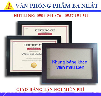 khung bằng khen viền đen