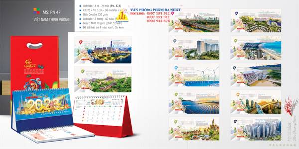 In lịch để bàn 14 ở đâu