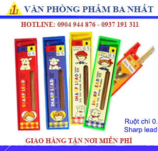ruột bút chì bấm 0.5mm, ruột chì bấm 0.5mm SHARP LEAD YOYO