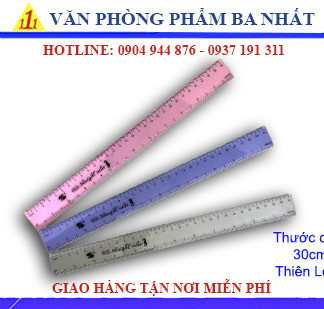 Thước kẻ nhựa cứng 30cm Thiên Long