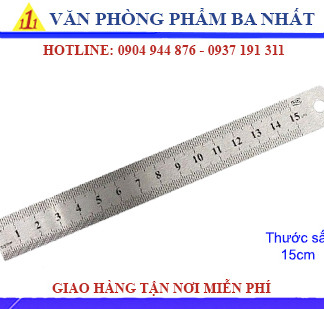 Thước sắt 15cm