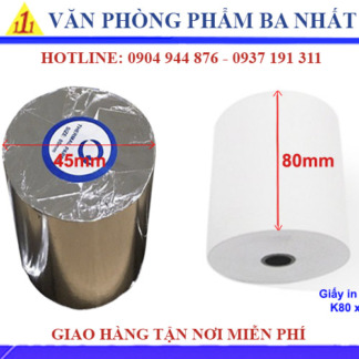 Giấy in nhiệt K80 80x45 mm