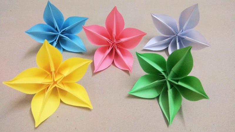 cách làm hoa bằng giấy a4 đơn giản